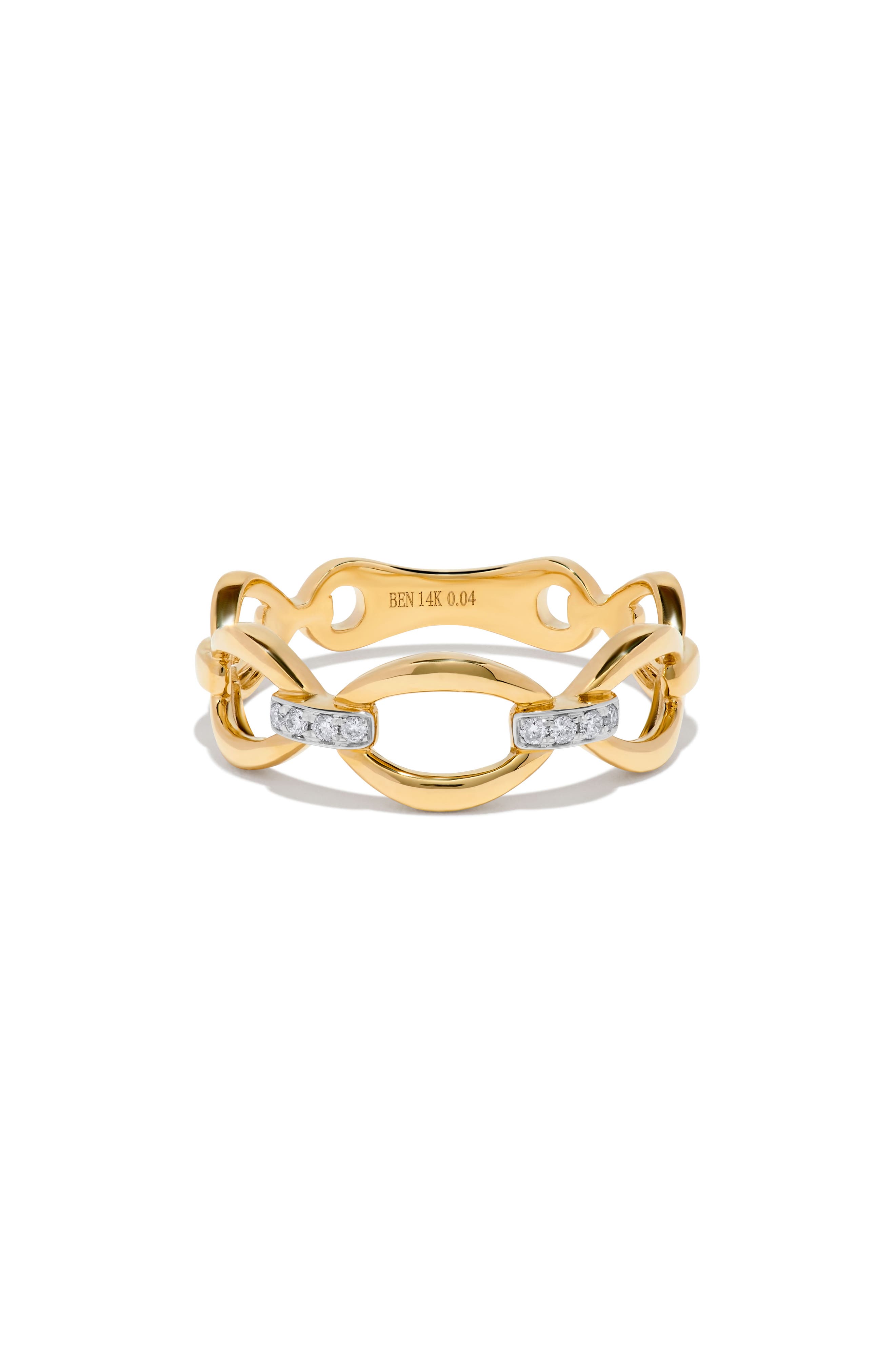 H.J. Namdar Alternating Diamond Link Ring