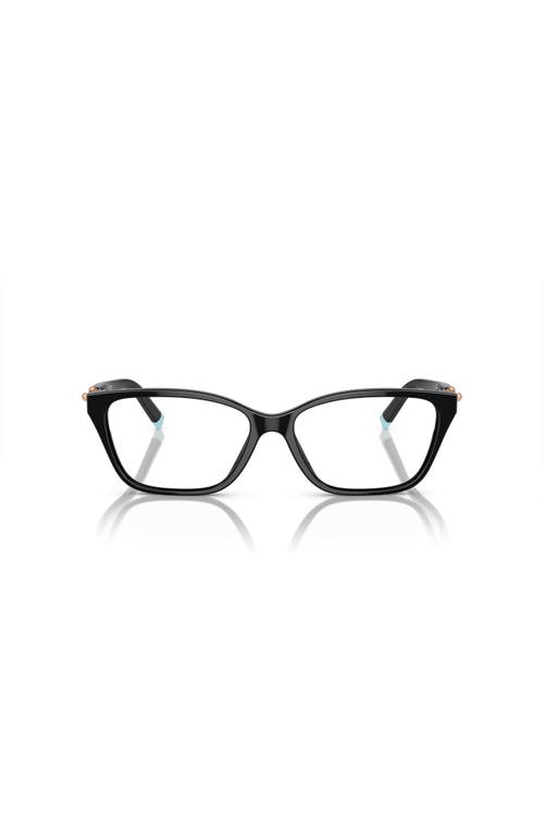 Tiffany & Co . 53mm Rectangle Optical Glasses In Black
