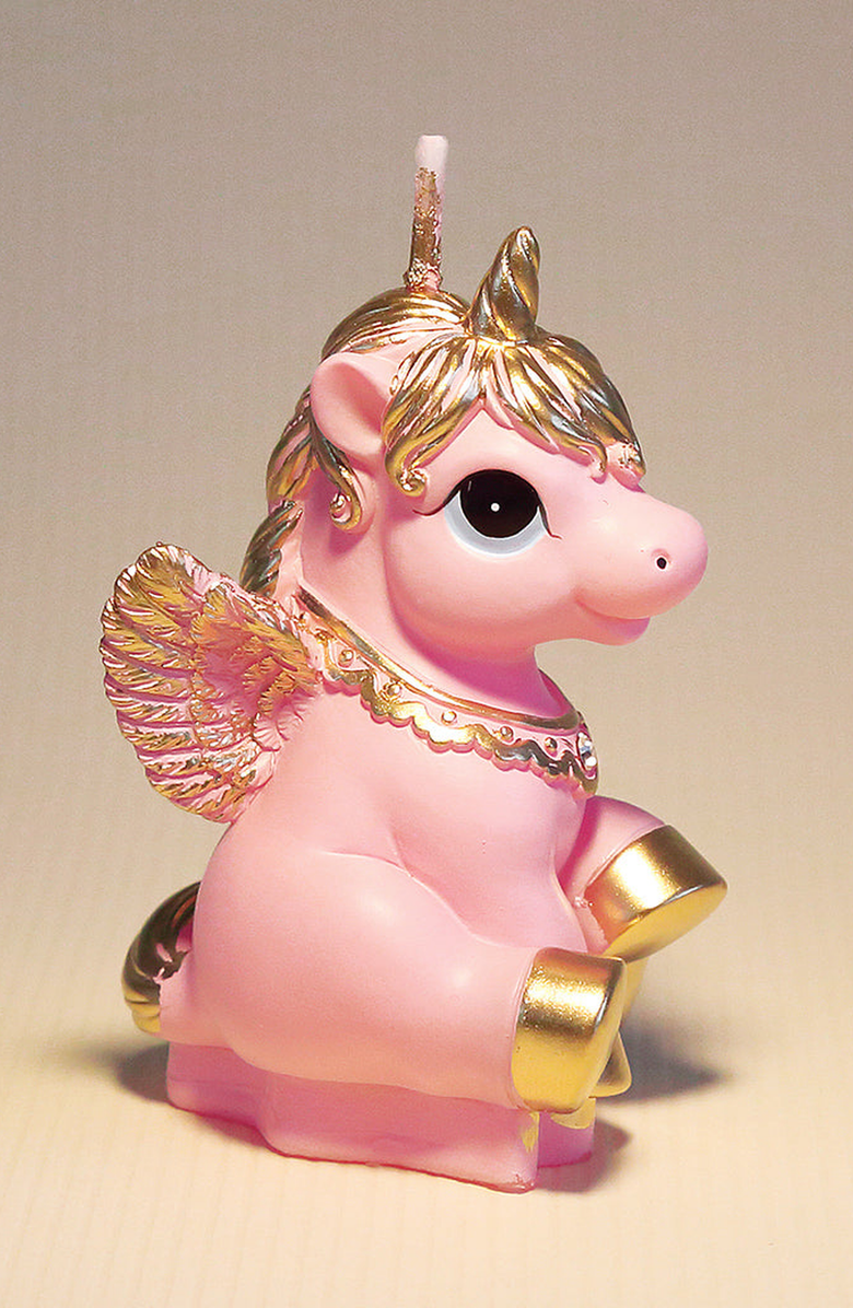 Southlake gifts Unicorn Candle, Alternate, color, Pink Unicorn