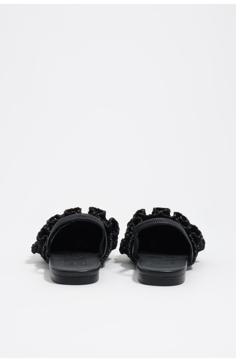 Bimba y Lola Raffia Slingback Ballerina Flats, Alternate, color, Black