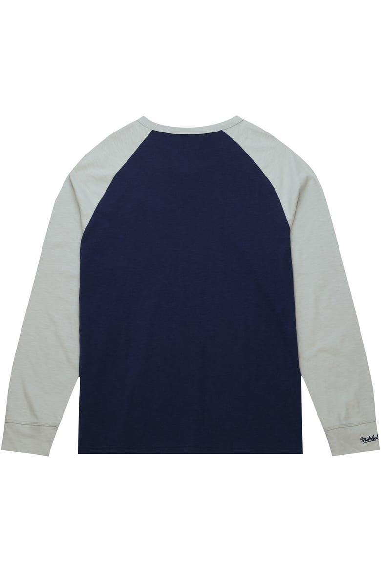 Men's Mitchell & Ness Navy Penn State Nittany Lions Legendary Slub Raglan Long Sleeve T-Shirt, Alternate, color, Navy