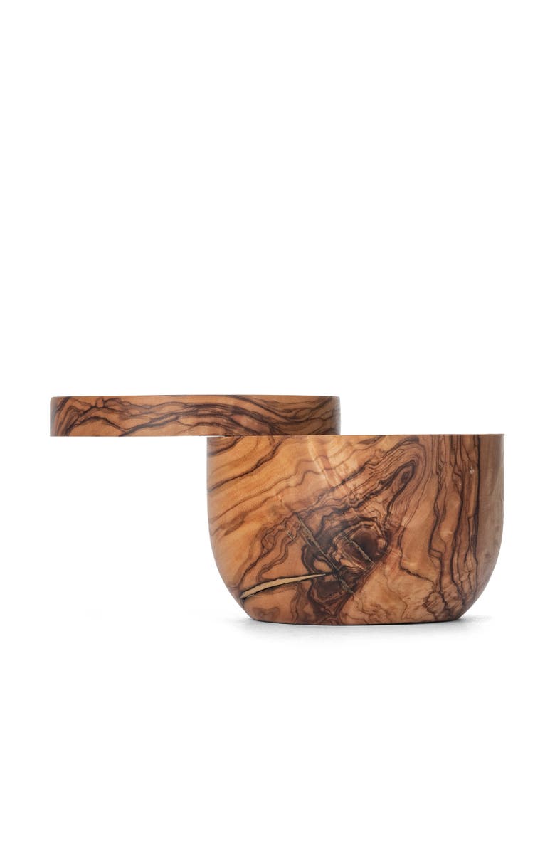 Berard France Olive Wood Salt Keeper, Alternate, color, Brown