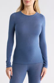 Lands' End Crewneck Long Sleeve Insulated Top