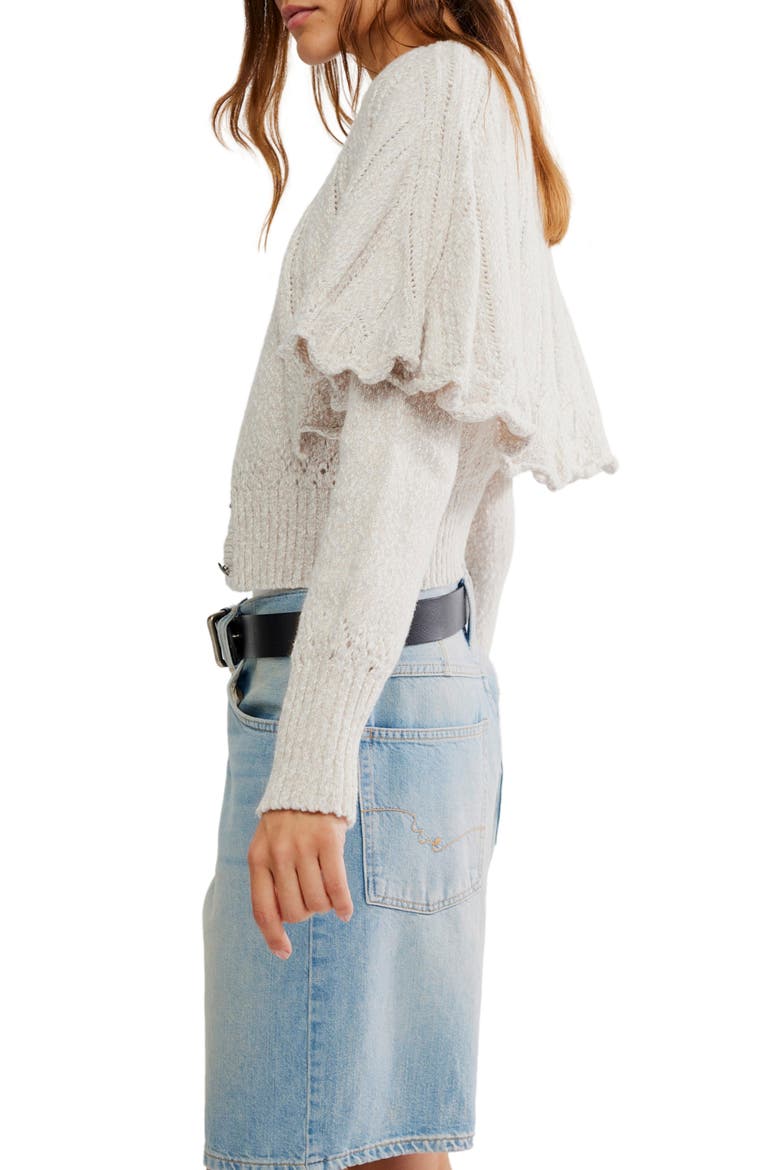 Bali Cape May Wool Cardigan, Alternate, color, NATURAL COMBO