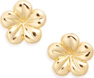 Kiara by Ki-Ele Melia Plumeria Stud Earrings