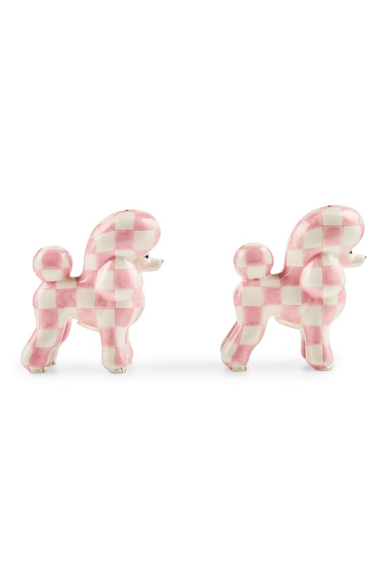 Rosy Poodle Salt & Pepper Shaker Set, Alternate, color, ROSY