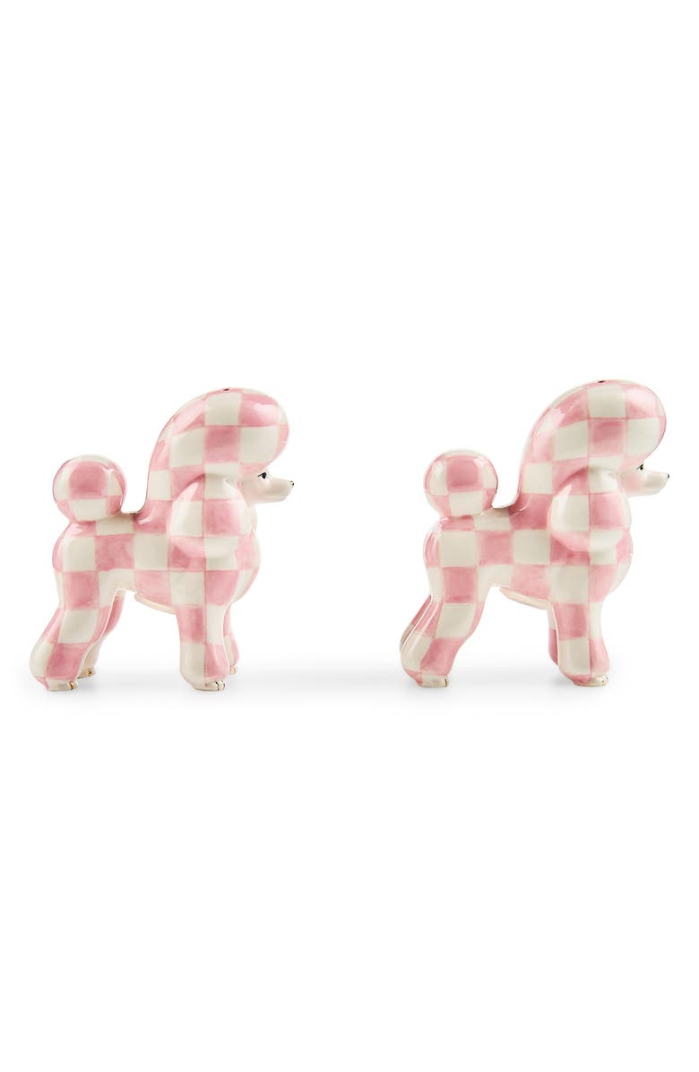 MACKENZIE CHILDS Rosy Poodle Salt & Pepper Shaker Set, Alternate, color, Rosy