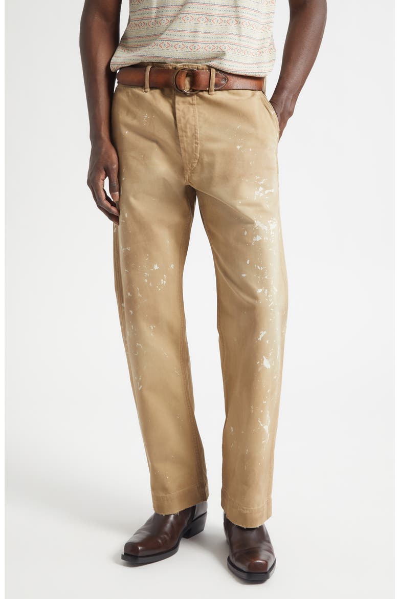 Distressed Paint Splatter Field Chinos (Men) | Nordstrom
