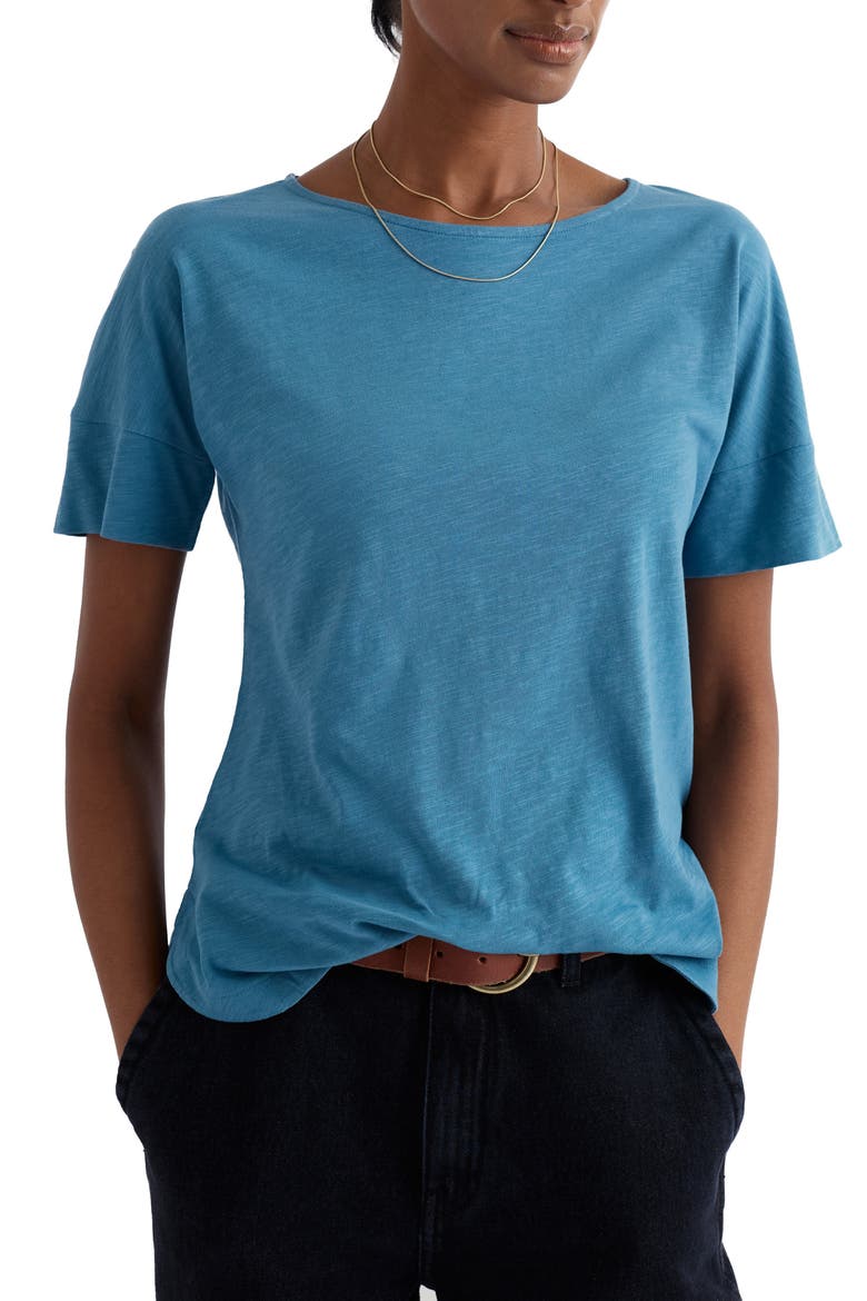 Bryher View Organic Cotton T-Shirt, Main, color, MINNOW