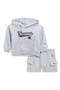 Fleece Hoodie & Cargo Shorts Set