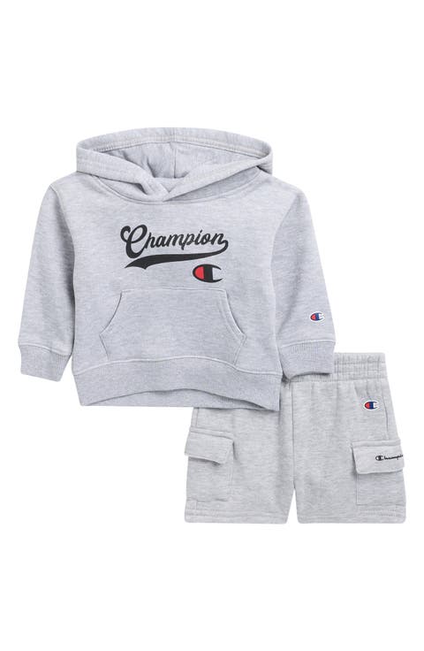 Fleece Hoodie & Cargo Shorts Set (Baby)