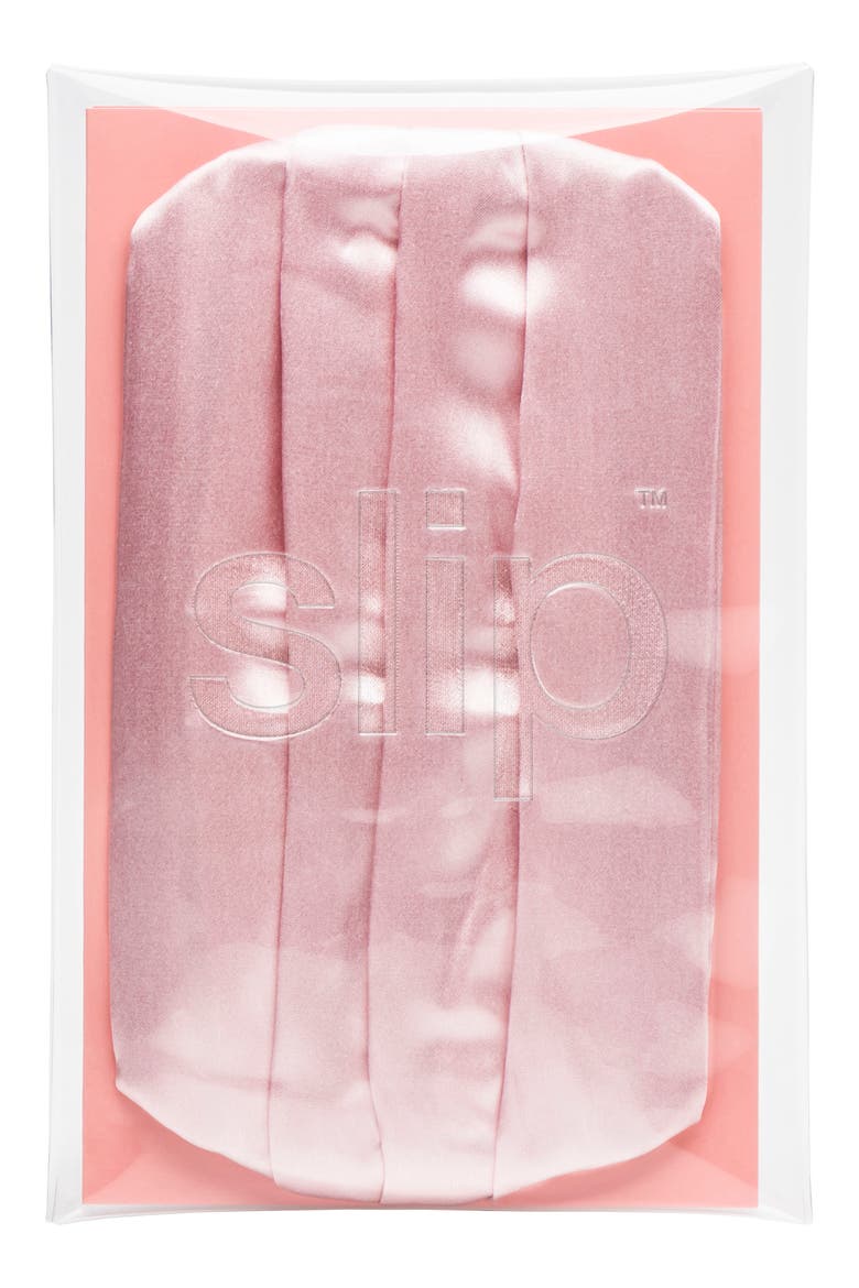 Pure Silk Adult Pleated Face Covering, Alternate, color, PINK