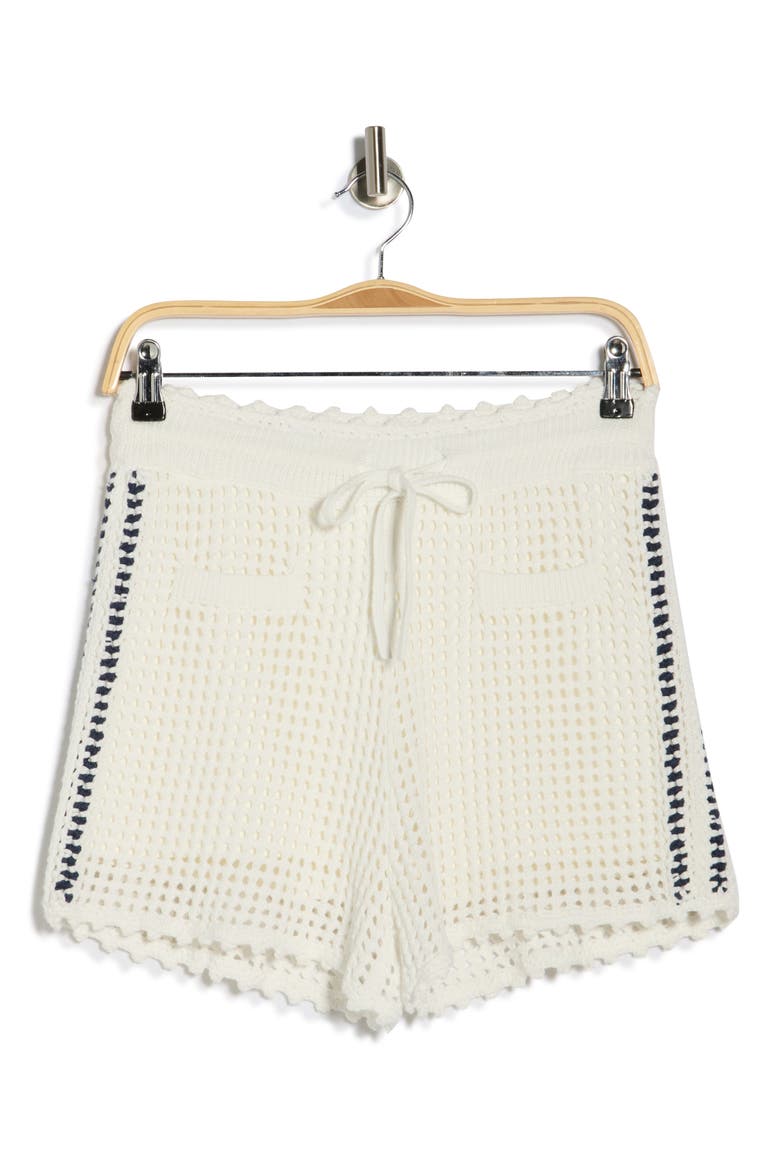 Hadley Open Stitch Shorts, Alternate, color, IVORY