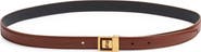Saint Laurent La 66 Buckle Leather Belt