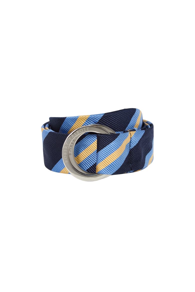 Buckley Signature Repp Ribbon Belt, Main, color, Navy/Multi