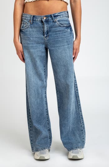 I Love Who I Am Low Rise A-line Flare Jeans In Black
