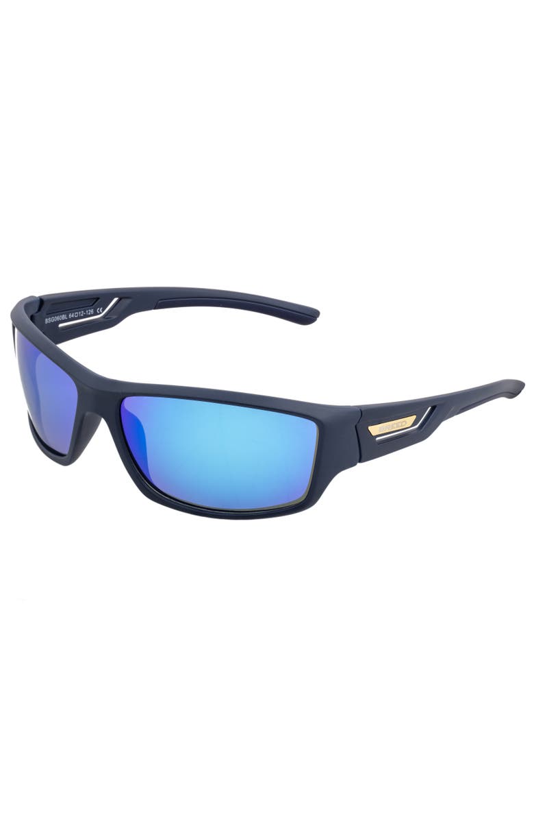 BREED Aquarius Polarized Sunglasses, Main, color, Navy/Blue