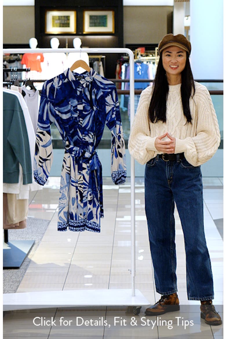 Balloon Sleeve Tie Belt Shirtdress video