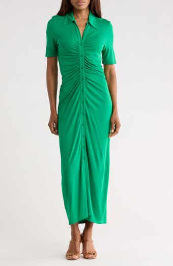 Diane von Furstenberg Zoey Ruched Maxi Dress