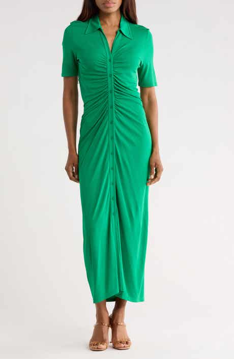 Diane von Furstenberg Zoey Ruched Maxi Dress