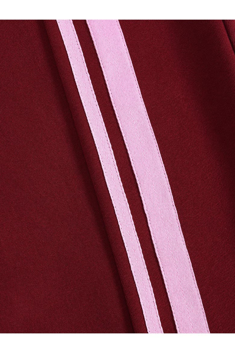 Stripe Baggy Barrel Sweatpants, Alternate, color, Red