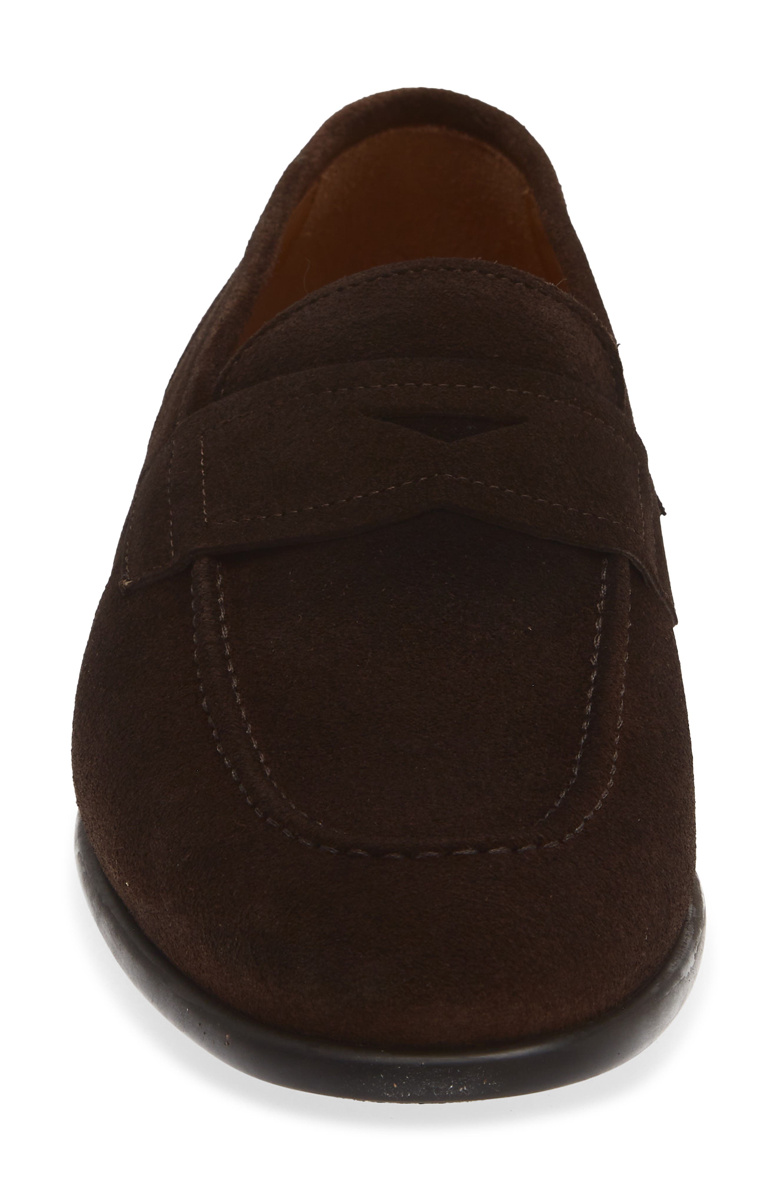Baker Penny Loafer, Alternate, color, SUEDE CAFFE