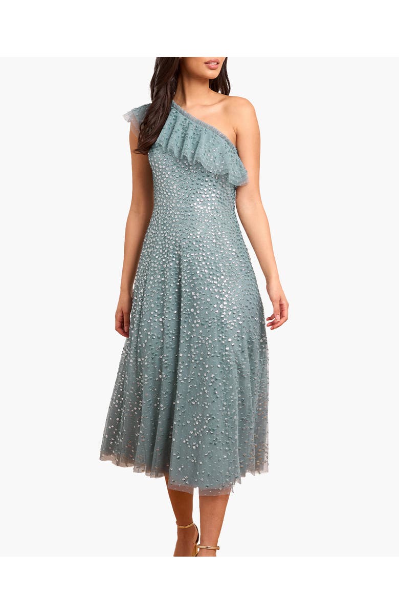 Needle & Thread Dappled Sequin Ballerina Dress, Alternate, color, Thistle Blue