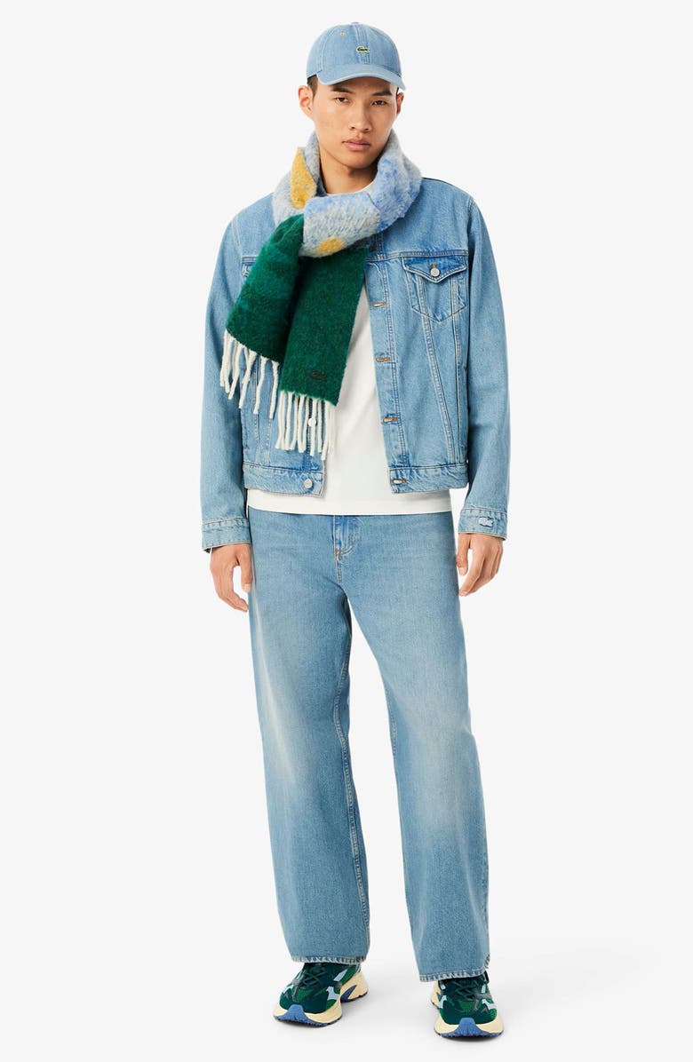 Lacoste Landscape Crocodile Heavy Pima Cotton Jersey T-Shirt, Alternate, color, Flour