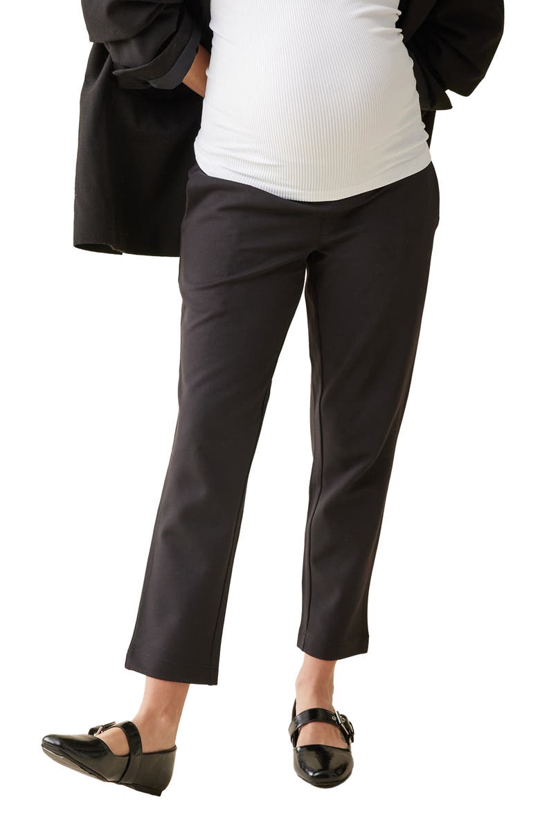 Ingrid & Isabel<sup>®</sup> Essential Ponte Maternity Pants, Main, color, Black