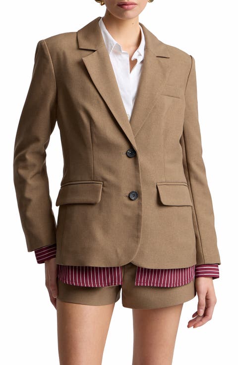Relaxed Blazer with Shirt Insert