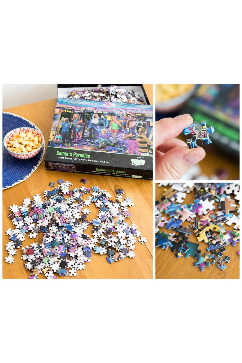 Gamers Paradise '80s Retro Arcade 2000 Piece Jigsaw Puzzle, Alternate, color, Multi-Color