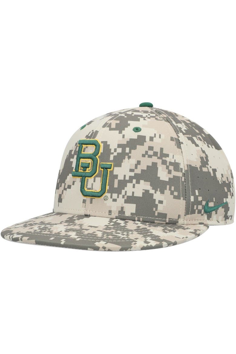 Men's Nike Camo Baylor Bears Aero True Baseball Performance Fitted Hat, Main, color, Camo