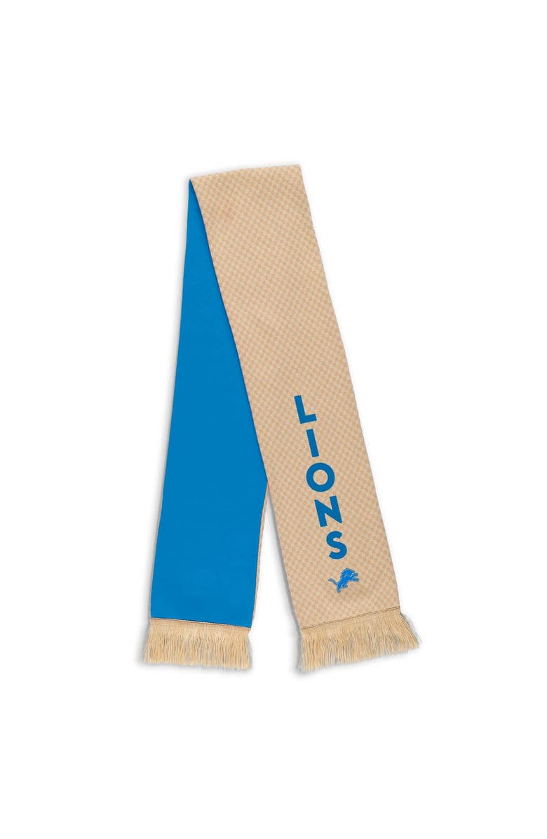 WEAR by Erin Andrews Women's WEAR by Erin Andrews Detroit Lions Tonal Microcheck Scarf & Glove Set, Alternate, color, Tan