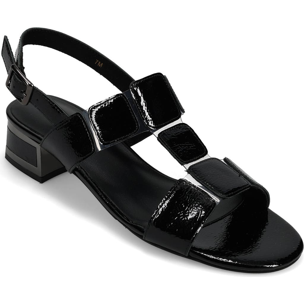 Vaneli Hatty Metallic Slingback Sandal In Black