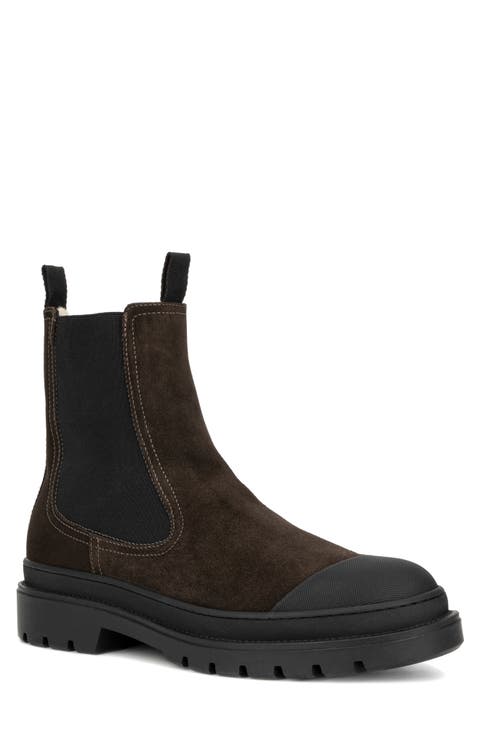 Kent Genuine Shearling Lined Chelsea Boot (Men)