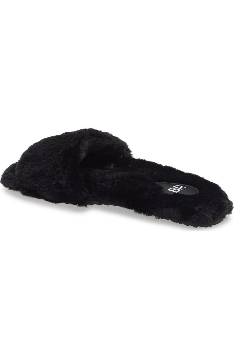 BP. Livie Plush Slide Slipper, Alternate, color,