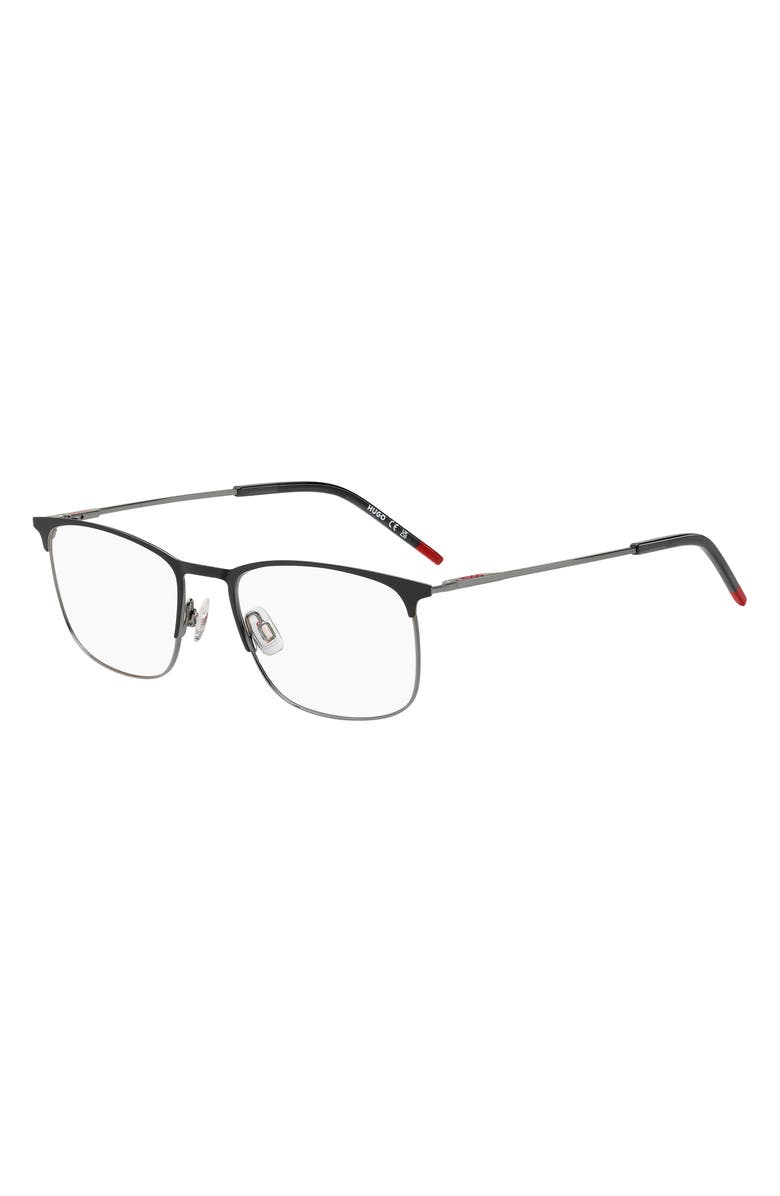 HUGO 54mm Rectangular Optical Glasses, Alternate, color, 