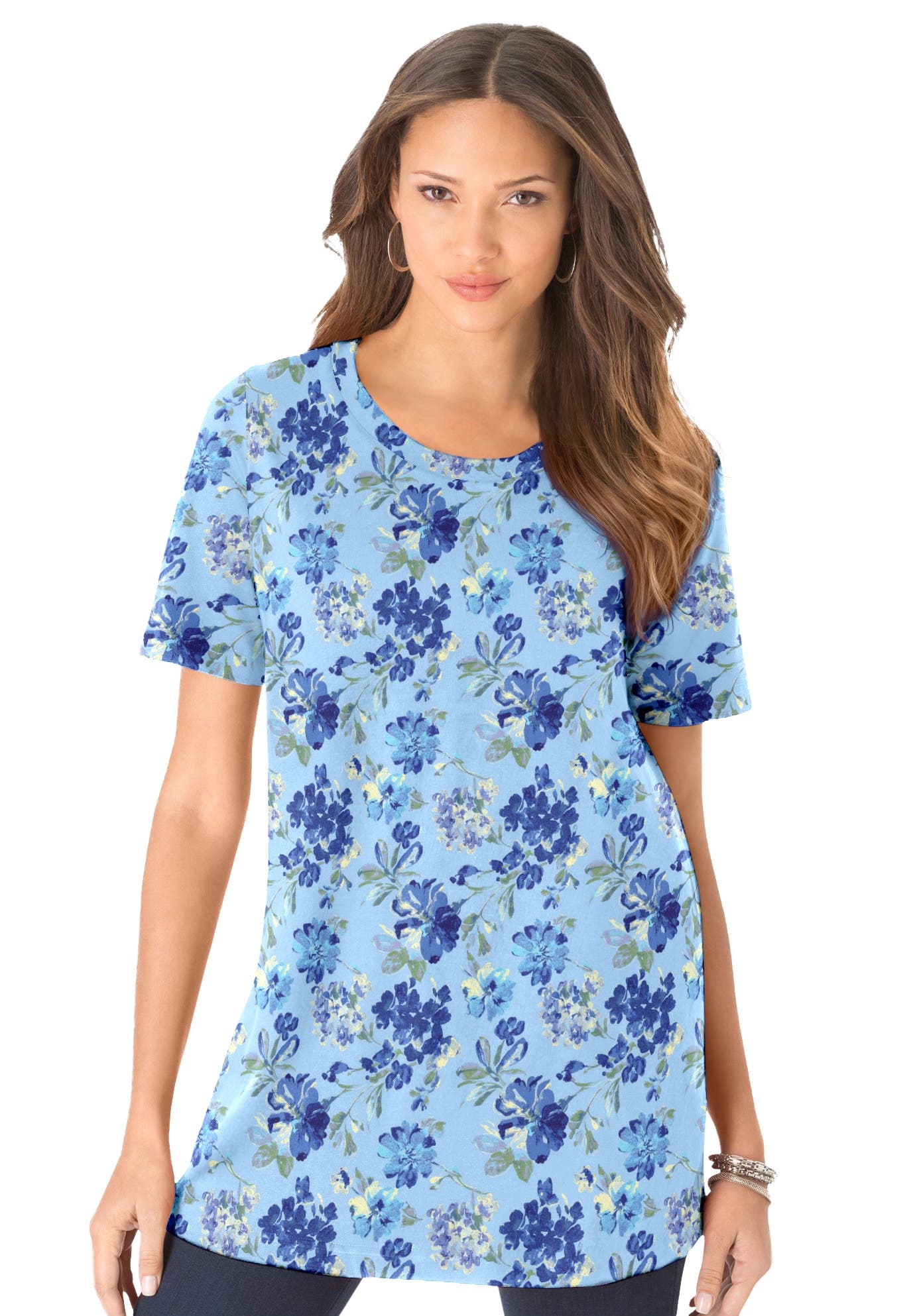 BLUE PAINTERLY FLOWERS