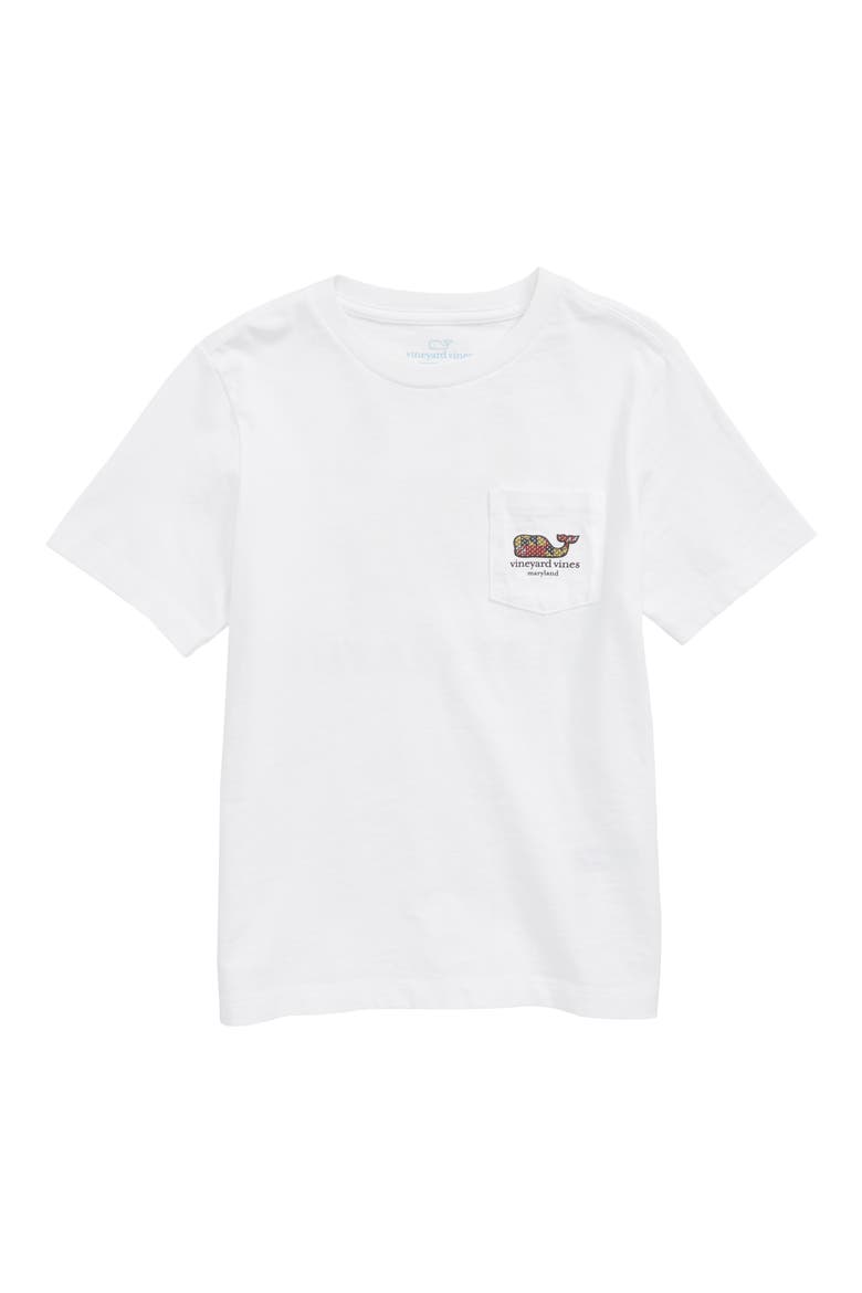 Maryland Crab Graphic Pocket T-Shirt, Main, color, WHITE CAP