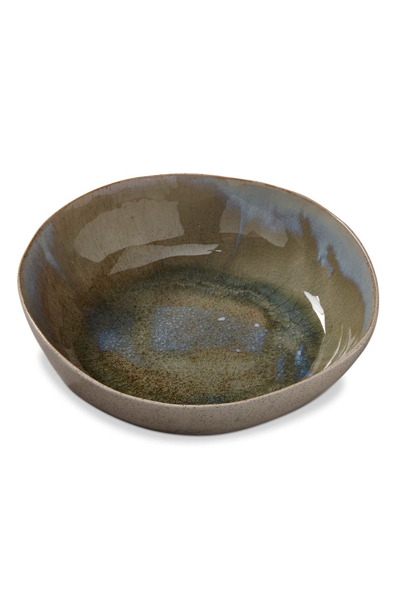 tag Montauk Multicolor Porcelain Serving Bowl Perfect for Summer, Main, color, Multicolored