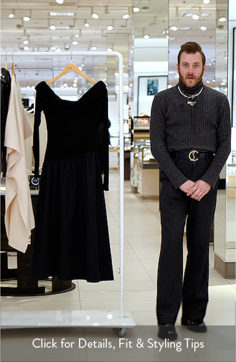 Off the Shoulder Long Sleeve Dress, sales video thumbnail