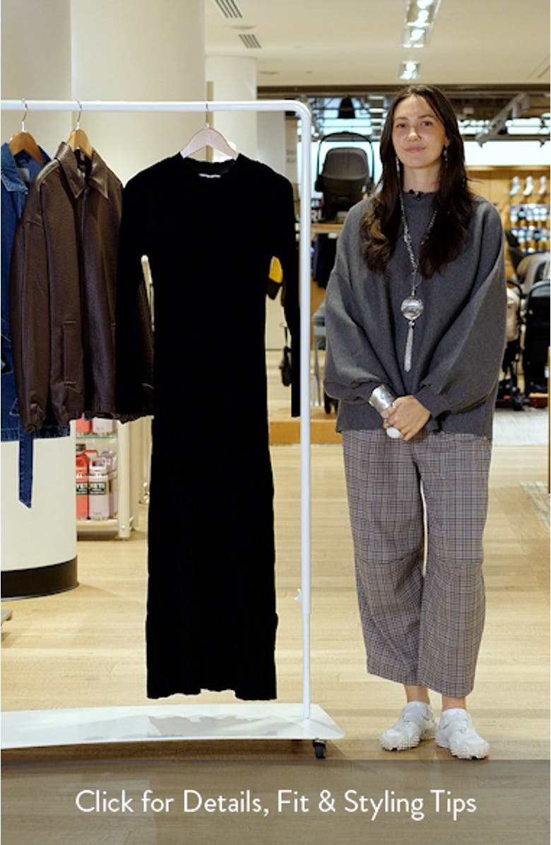 Chloe Long Sleeve Rib Maxi Dress, sales video thumbnail