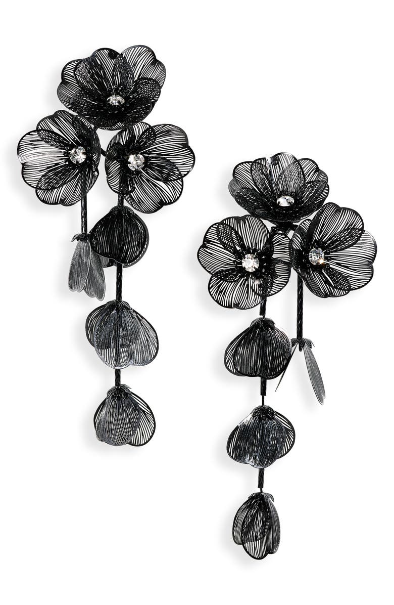 Tasha Wire Flower Drop Earrings, Main, color, 