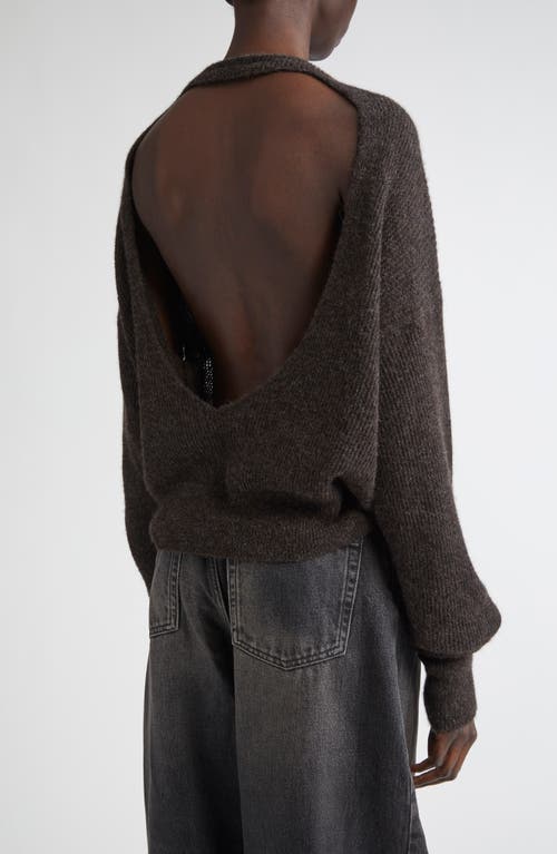 Haikure Marwa Cutout Alpaca Blend Rib Sweater In Gray