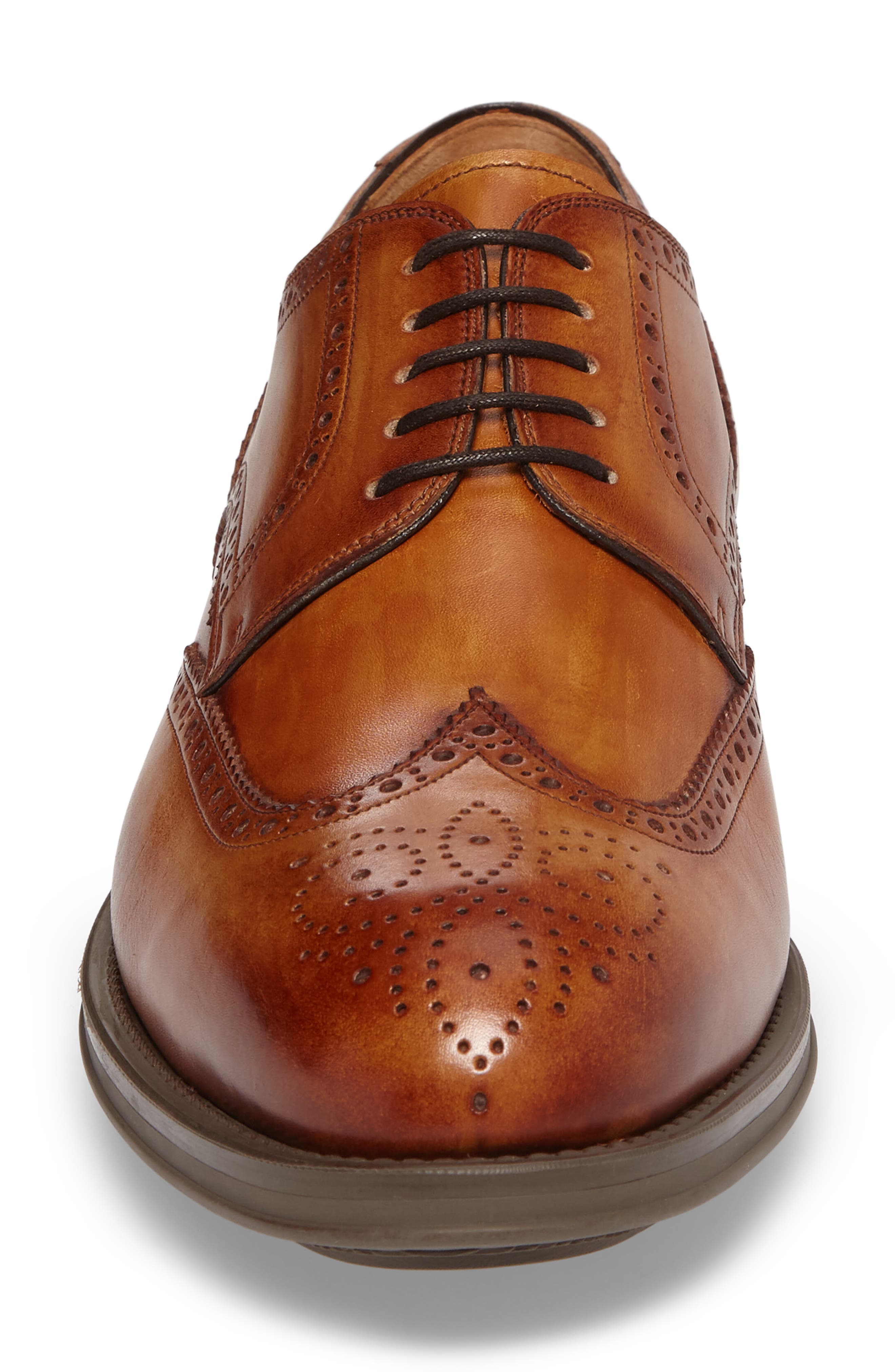 Diversa Tormo Wingtip Derby, Alternate, color, COGNAC LEATHER