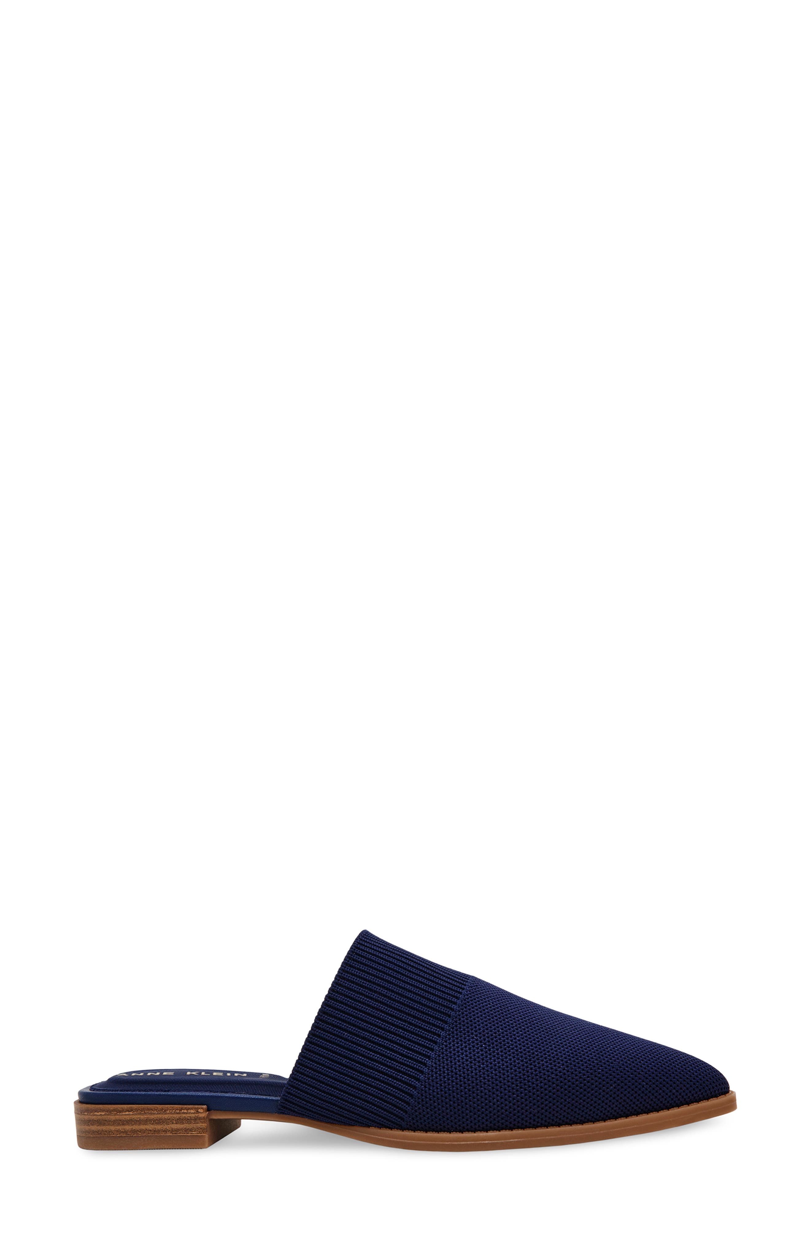 Vassar Mule, Alternate, color, NAVY KNIT