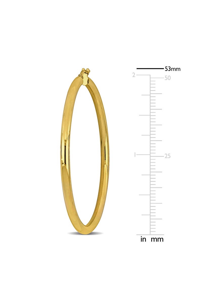 53mm Hoop Earrings in 10k Yellow Gold, Alternate, color, Yellow Gold