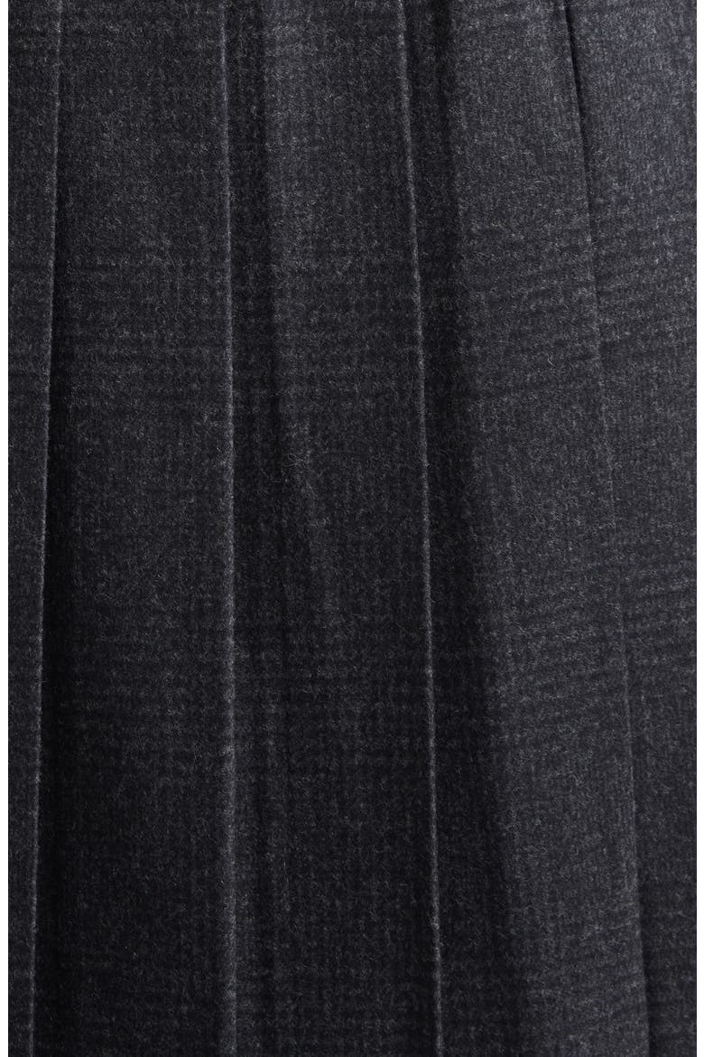 x Le Kilt Glen Plaid Wool & Cashmere Kilt Skirt, Alternate, color, CHARCOAL / GREY SHADOW CHECK