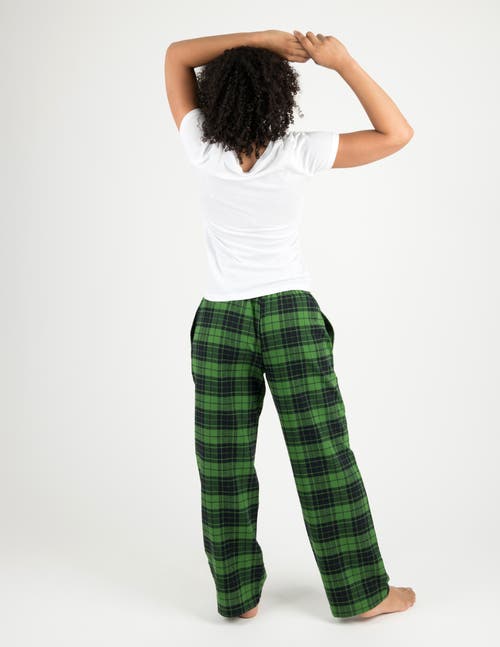 Leveret Cotton Flannel Holiday Pajama Pants In White