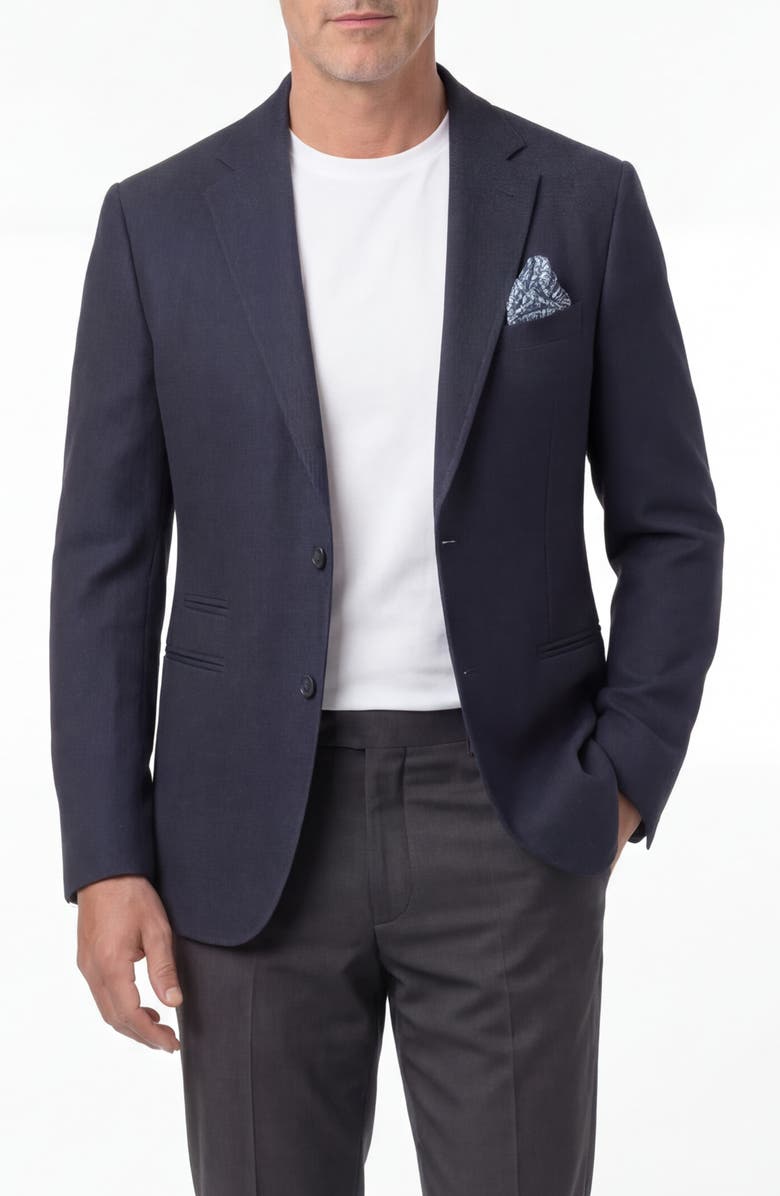 PinoPorte Two-Button Sport Coat, Main, color, Navy